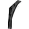 Ekena Millwork Galveston Wrought Iron Bracket, (Triple center brace), Antiqued Silver 2"W x 7 1/2"D x 10"H BKTM02X07X10TGLASV - alternate 1